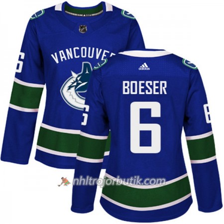Dame Ishockey Vancouver Canucks Tröja Brock Boeser 6 Adidas 2017-2018 Blå Authentic Dame Ishockey Vancouver Canucks Tröja Brock Boeser 6 Adidas 2017-2018 Blå Authentic